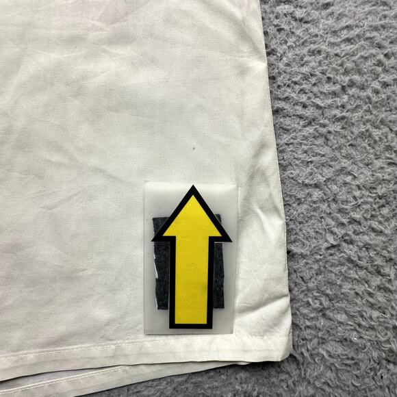 Vintage Christian Dior Short Sleeve Button Up Shirt Mens Large Yellow Pockets - Picture 10 of 12